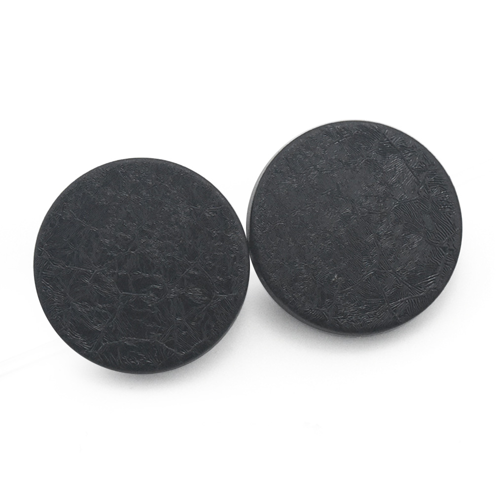 Craftisum 20 pcs Black Wrinkled Foil Texture Sewing Metal Shank Buttons for Coats -25mm -1"