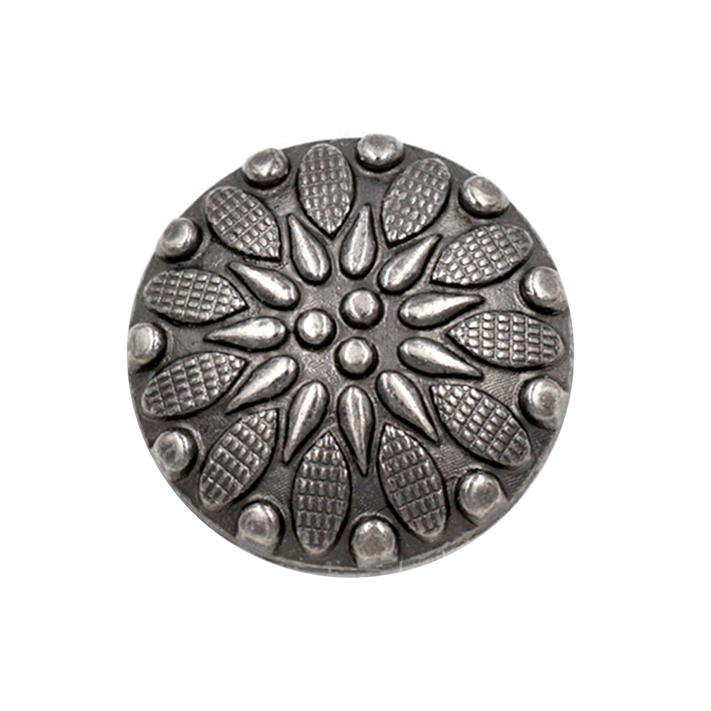 Craftisum 20 pcs Vintage Floral Diecast Metal Sewing Shank Buttons for Coats -21mm -7/8"