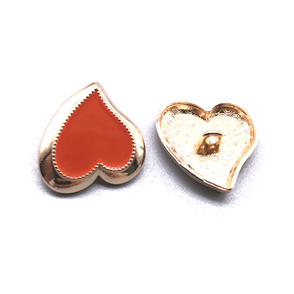 Heart Buttons For Crafts Shirts Replace Metal Diy Supply Clothing  Needlework Accessories Garments Decorative Sewing Items